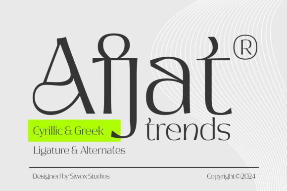 Afjat: A Fresh Display Font for Online Brands