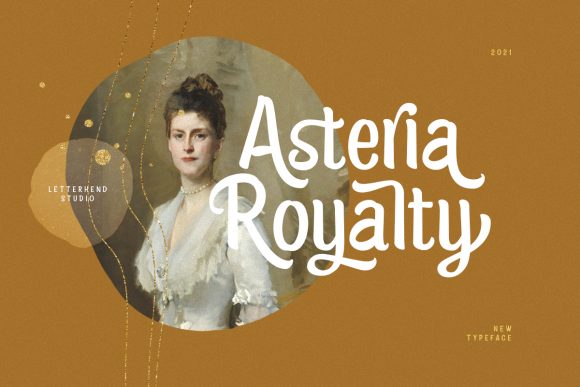 Asteria Royalty: A Vintage Display Font for Web Designers