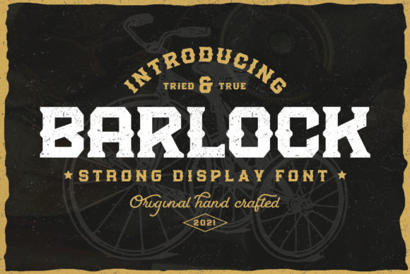 Barlock: When a Display Font Commands the Room