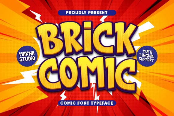 Brick Comic: A Playful Display Font for Editorial Design