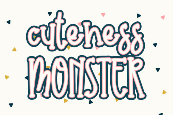 Cuteness Monster: A Sweet Display Font for Crafters and Product Makers