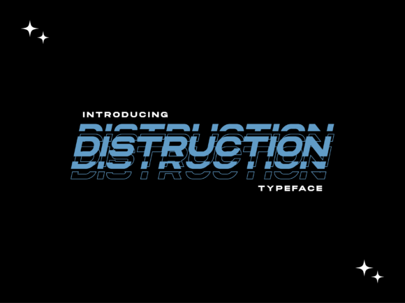Distruction: A Modern Display Font That Elevates Small Business Branding