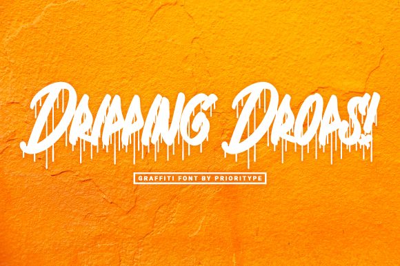 Dripping Drops: A Display Font for Bold Campaign Visuals