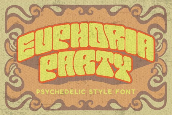 Euphoria Party: A Chunky Retro Font With Playful Charm