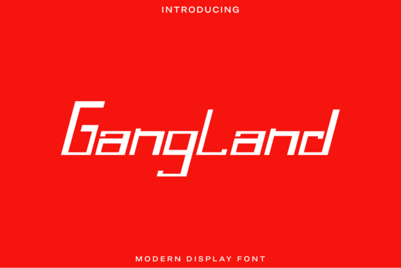 Gangland Font: A Bold Display Typeface for Makers and Product Creators