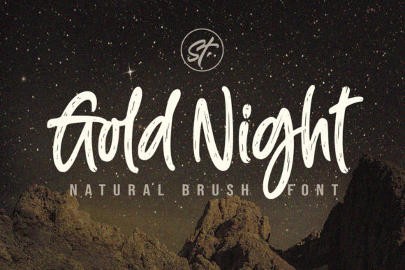 Gold Night: A Display Font That Makes Small Brands Shine