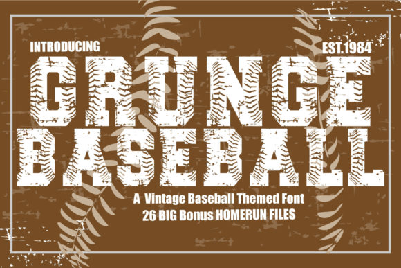 Grunge Baseball: A Display Font for Bold Business Branding