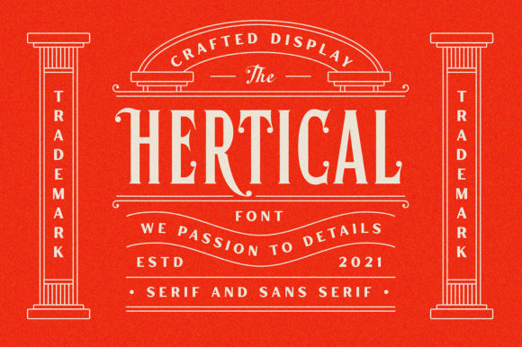 Hertical Font: A Stylish Display Typeface for Memorable Branding