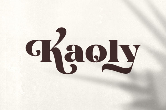Kaoly: A Display Font That Elevates Handmade Products