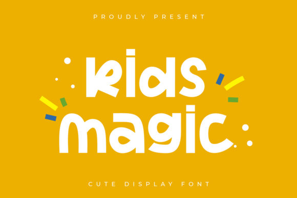 Kids Magic: A Chunky Display Font for Crafters