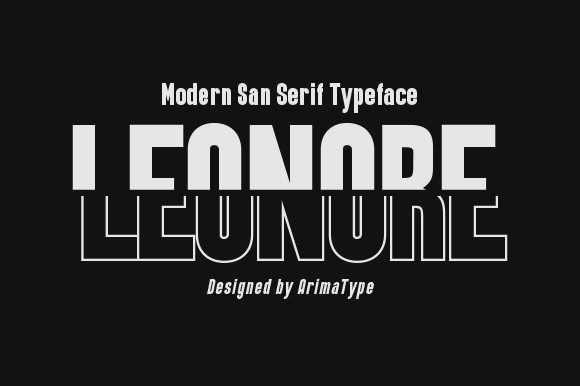 Leonore: A Bold Display Font for Standout Web Design