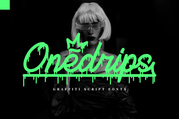 Onedrips: A Dripping Display Font for Campaign Creatives