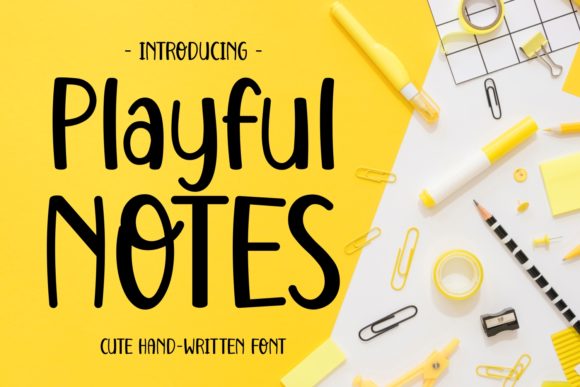 Playful Notes: A Joyful Display Font for Makers