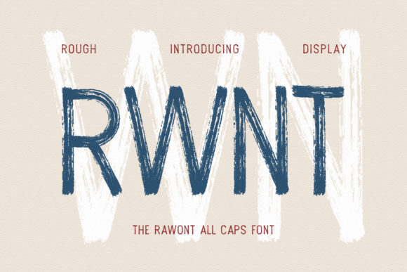 Rawont: A Bold, Modern Display Typeface for Small Business Brands