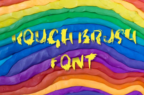 Rough Brush: A Modern Display Font for Digital Branding