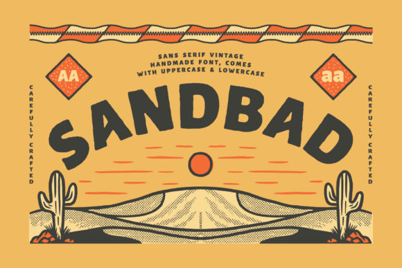 Sandbad: A Bold, Desert-Inspired Display Font for Real Branding
