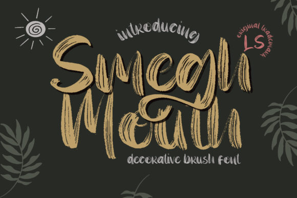 Smegh Mouth: A Brushed Paint Display Font for Bold Branding