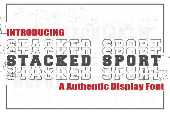 Stacked Sport: A Bold Display Font That Makes Your Brand Stand Out
