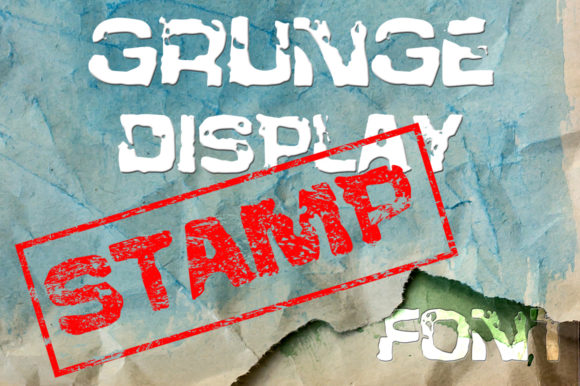 Stamp: A Brushed Rough Display Font for Bold Branding