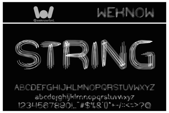 String and Wire: A Playful Display Font for Digital Branding
