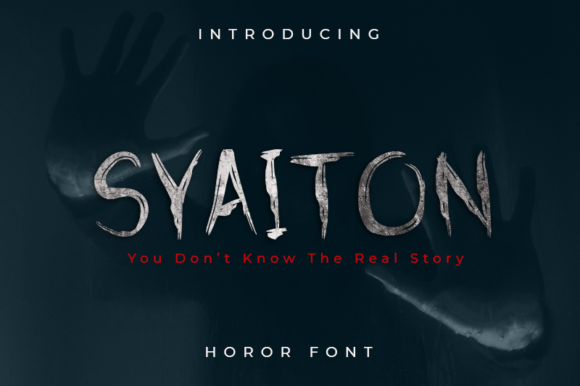 Syaiton: The Creepy Display Font for Handmade Goods
