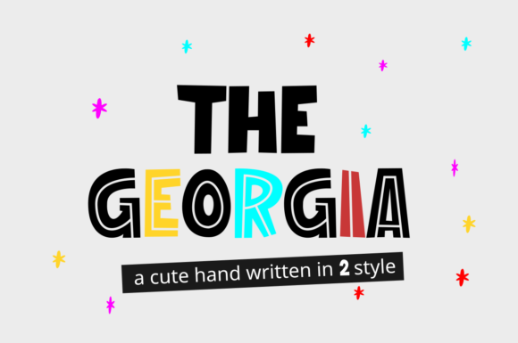The Georgia Display Font: A Chunky Typeface for Playful Makes