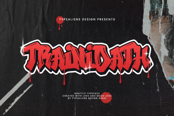 Trainidath: A Bold, Graffiti-Style Display Font That Lifts Your Brand