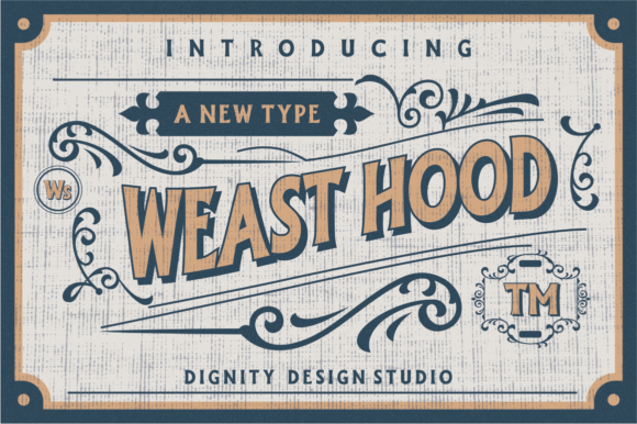 Weast Hood: A Bold Display Font for Campaign Creators