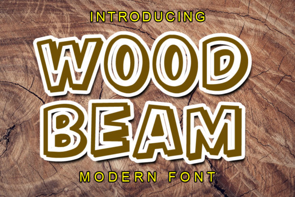 Wood Beam Typeface: A Rugged Display Font for Web Design
