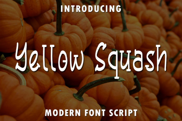 Yellow Squash Font: A Quirky Typeface for Handmade Projects